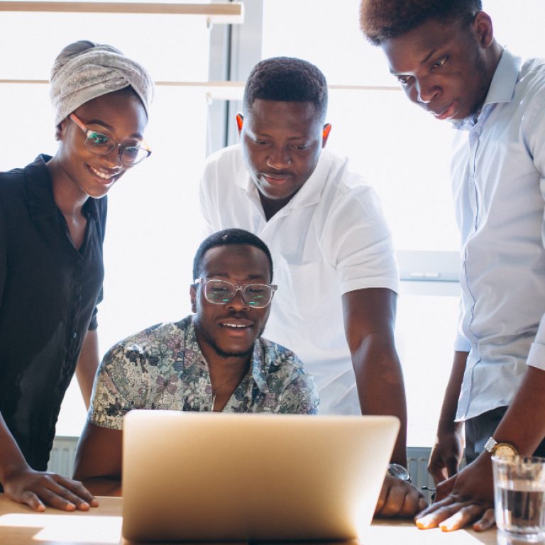 group-afro-americans-working-together